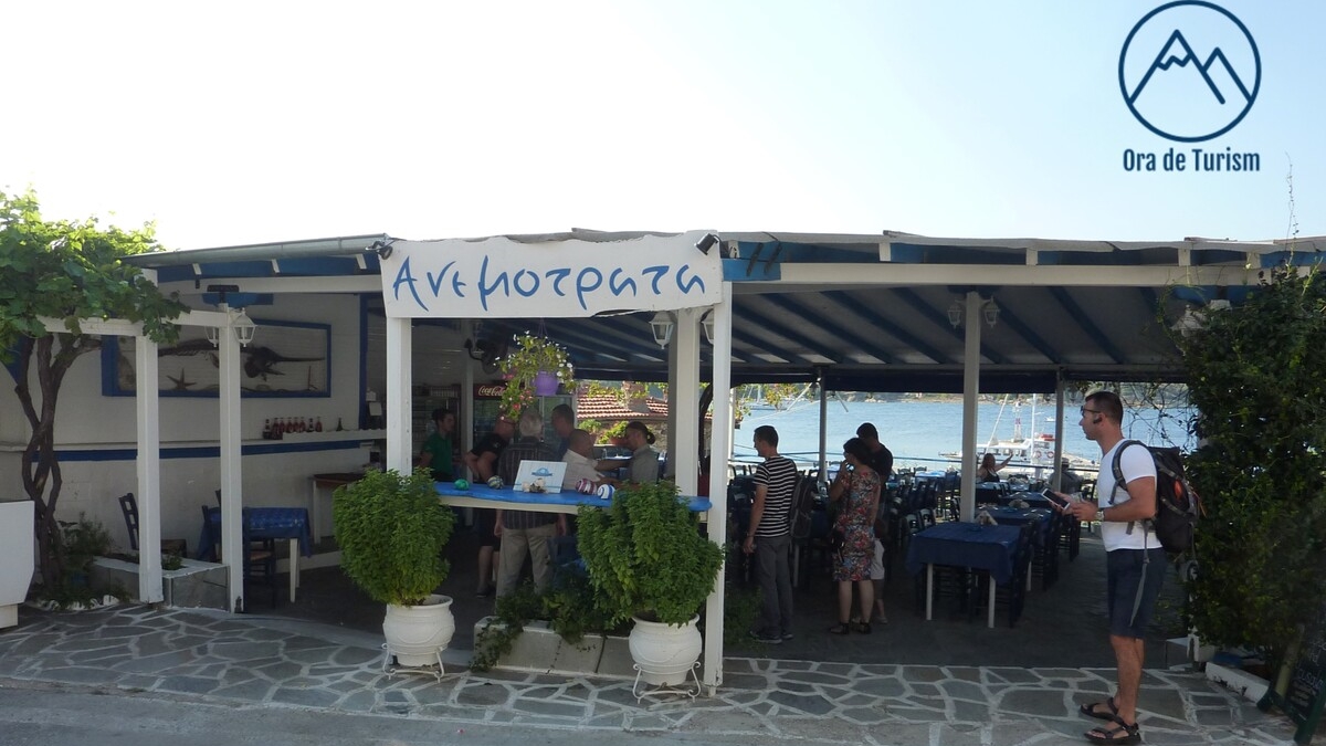 Taverna Anemotrata, Ammouliani, Grecia. FOTO: Grig Bute (Ora de Turism)