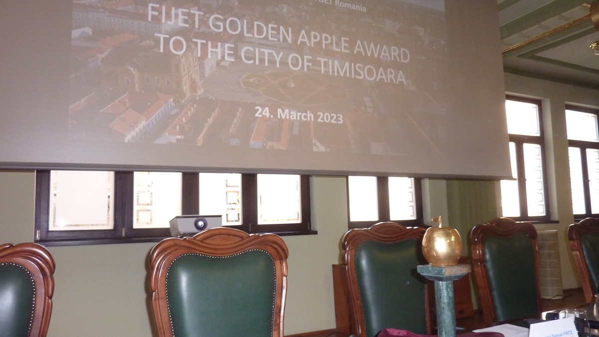 Ceremonia Golden Apple, Palatul Lloyd, Timișoara. FOTO: Grig Bute, Ora de Turism