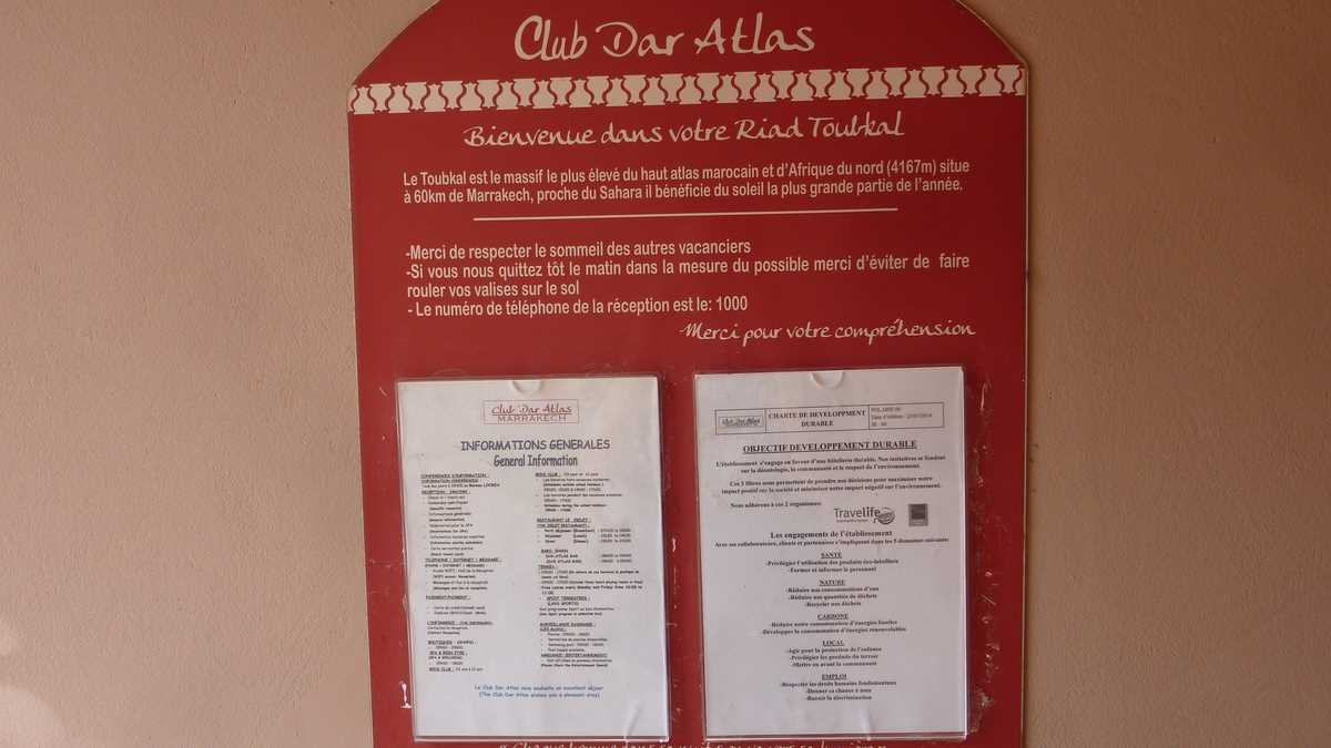 Club Dar Atlas Hotel, Marrakesh. FOTO: Grig Bute, Ora de Turism