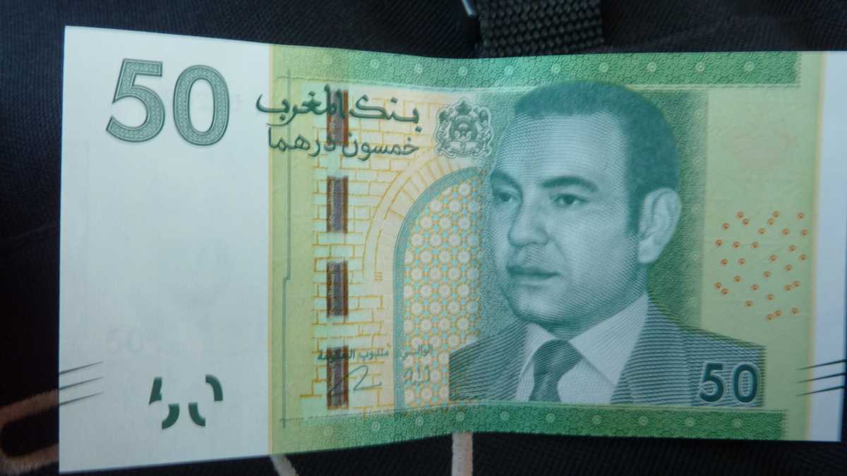 Bancnota de 50 dirhami, Maroc. FOTO: Grig Bute, Ora de Turism