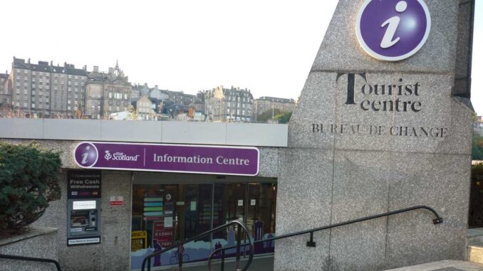 Biroul de informare turistica Edinburgh, Scoția, UK. FOTO: Grig Bute, Ora de Turism