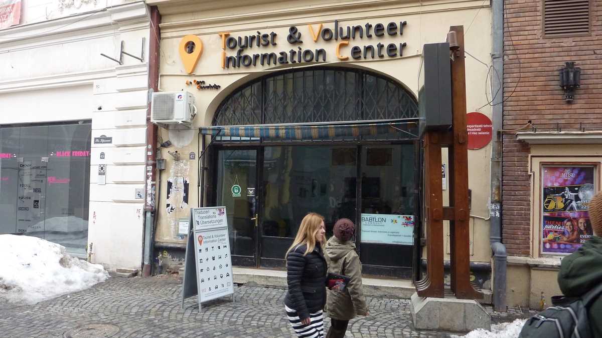 Centrul de informare turistică, strada Lipscani, București. FOTO: Grig Bute, Ora de Turism