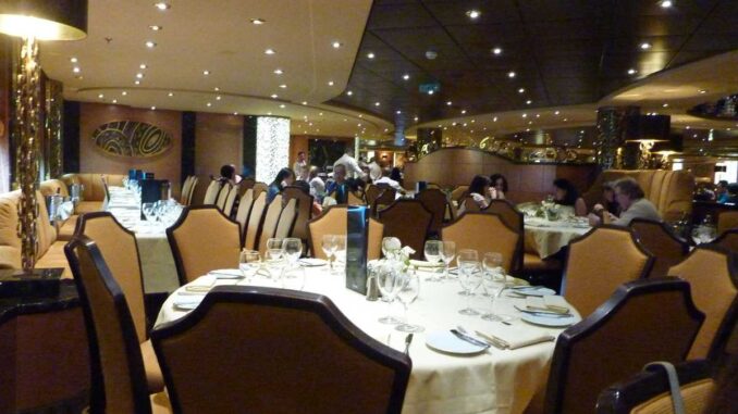 Restaurant Il Cerchio D’Oro, MSC Fantasia. FOTO: Grig Bute, Ora de Turism