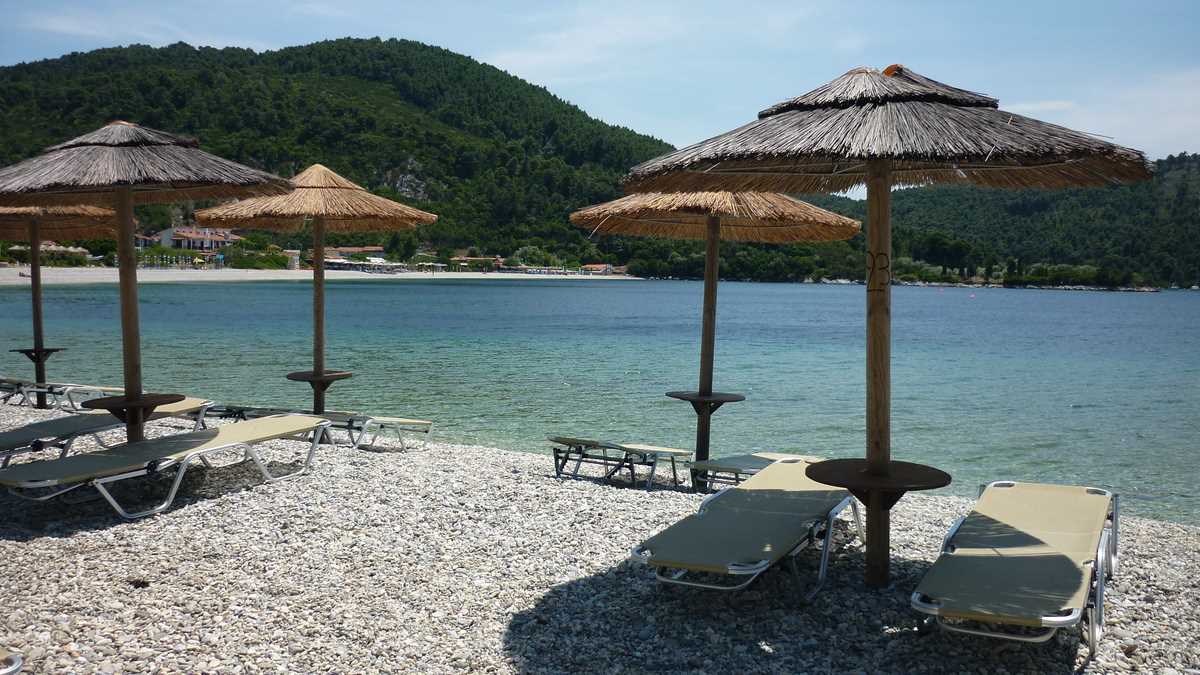 Mojito Beach Bar, Panormos, Skopelos, Grecia. FOTO: Grig Bute, Ora de Turism