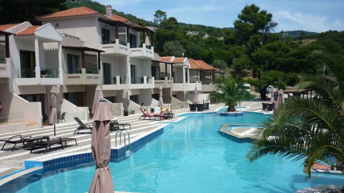 Blue Green Bay Hotel, Panormos, Skopelos, Grecia. FOTO: Grig Bute, Ora de Turism