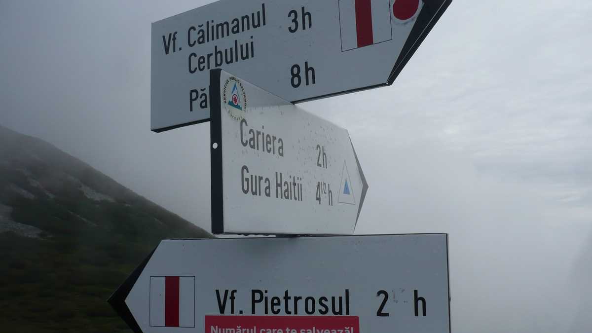 Marcaje în Masivul Călimani. FOTO: Grig Bute, Ora de Turism