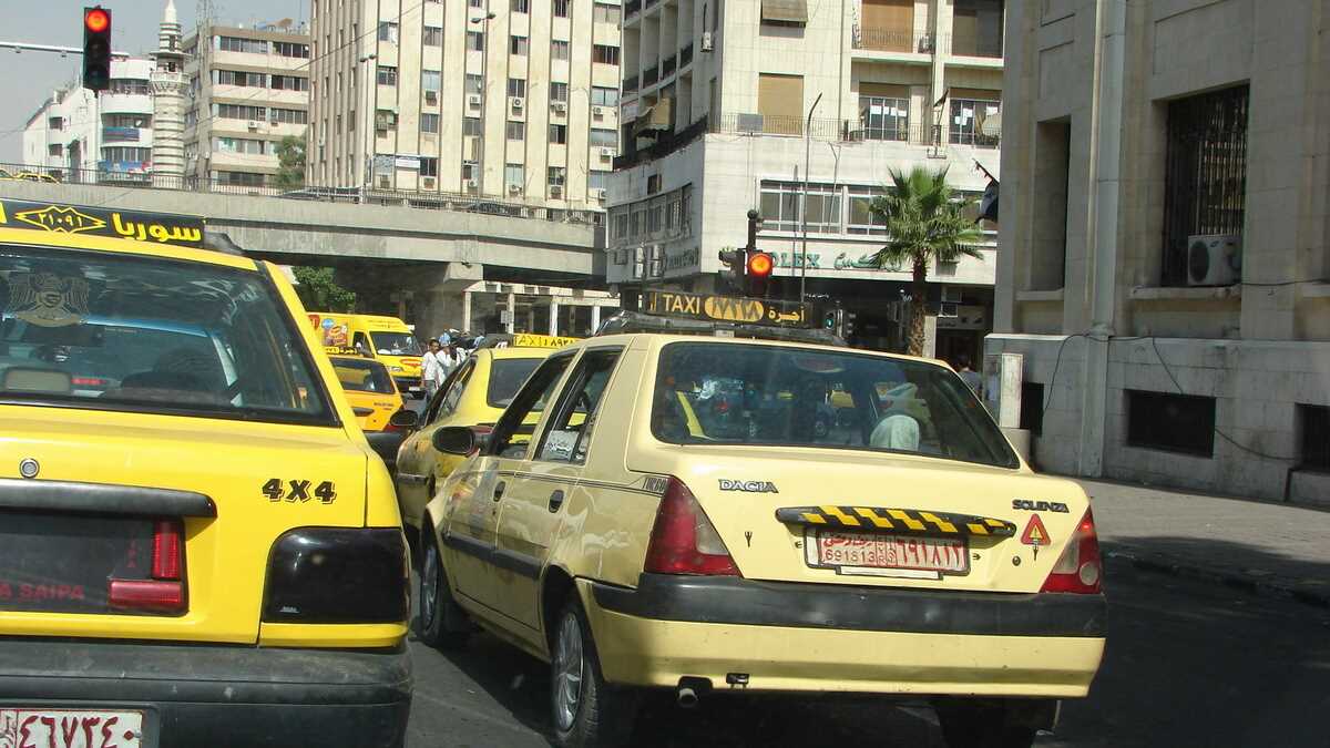Taxi Dacia Solenza, Damasc, Siria. FOTO: Costică Spoială