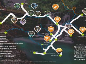 Harta Văii Almăjului, jud. Caraș-Severin. FOTO: Claudiu Vatau, ValeaAlmajului.ro