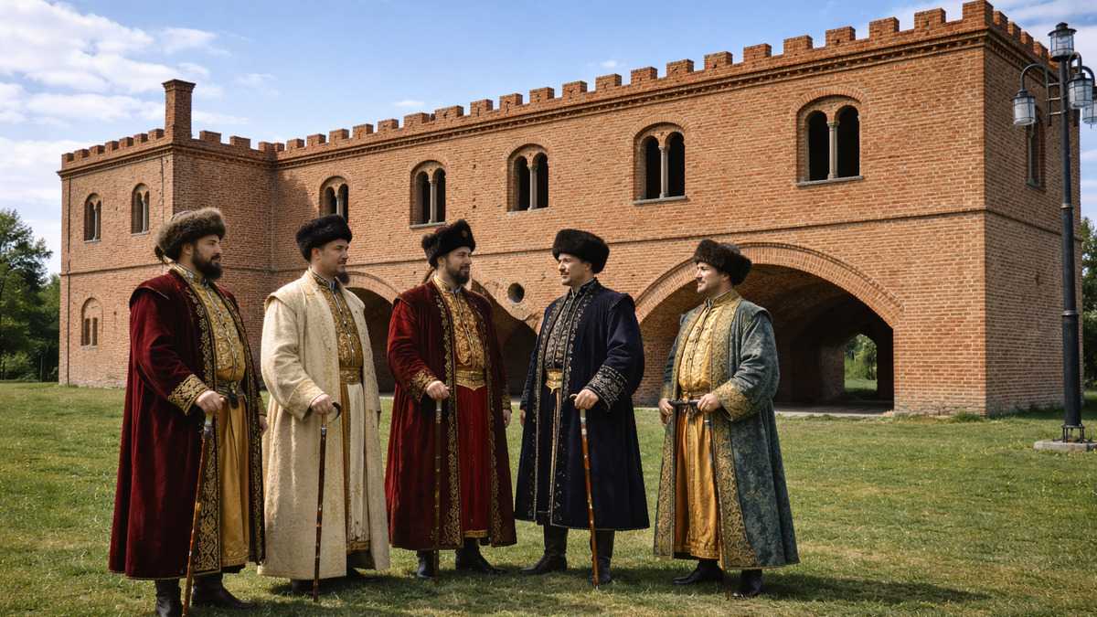 Palatul postelnicului Constantin Cantacuzino din Filipeștii de Târg, județul Prahova. FOTO: Grig Bute, Ora de Turism + DALL·E 3 / OpenAI