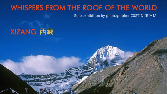 Afișul expoziției de la Centrul Cultural Chinez, București. FOTO: Costin Irimia