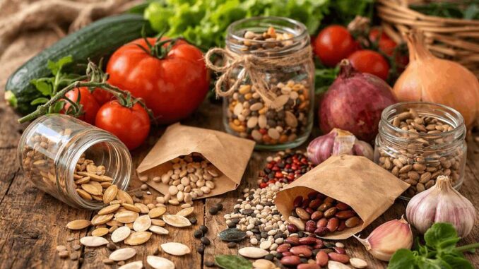 Banca Comunitară de Semințe cu Tradiție, Valea Almăjului. FOTO: DALL·E 3 / OpenAI