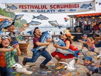 Festivalul Scrumbiei, Galați. FOTO: DALL·E 3 / OpenAI