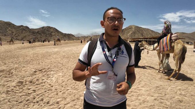 Abdelrahman Kamal, ghid egiptean în Hurghada. FOTO: Grig Bute, Ora de Turism