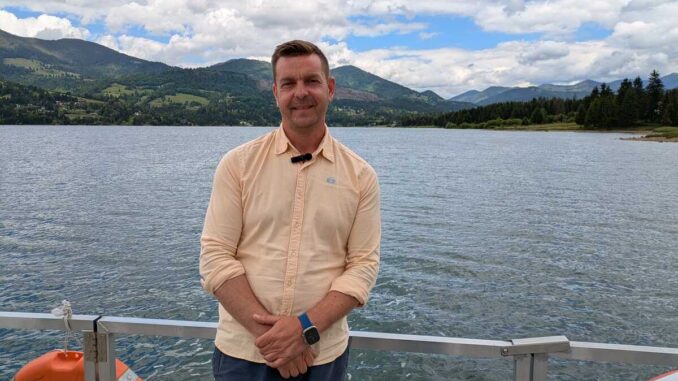 Rareș Vrîncean, manager Vatra Colibița resort, Colibița, jud. Bistrița-Năsăud. FOTO: Grig Bute, Ora de Turism