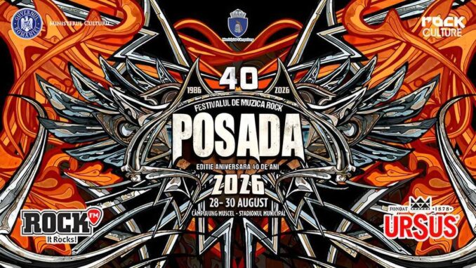 Afiș Posada Rock 2026, Câmpulung Muscel. FOTO: Asociația Rock Culture